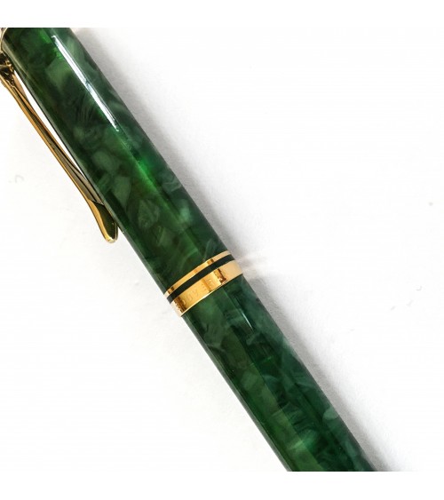 Stylo-bille Pelikan Souverän Ocean Swirl, attributs dorés