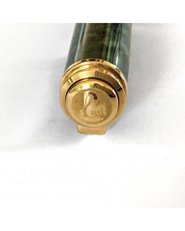 Stylo-bille Pelikan Souverän Ocean Swirl, attributs dorés