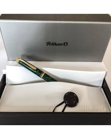 Stylo-bille Pelikan Souverän Ocean Swirl, attributs dorés