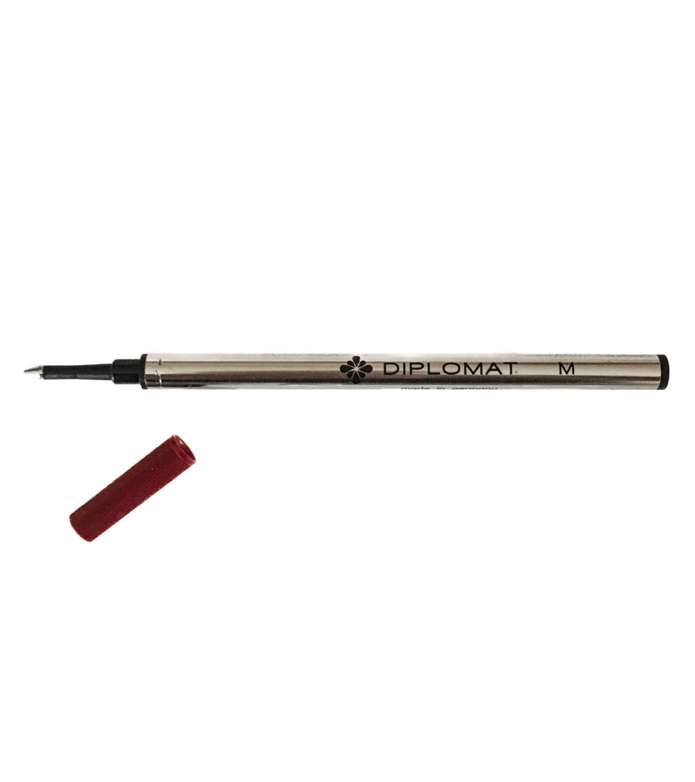 Cartouches Diplomat format international standard pour rollers noir