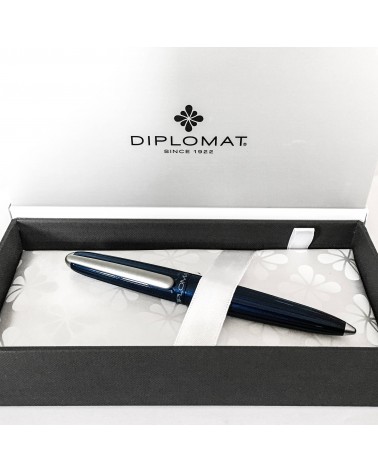 Stylo-bille Diplomat Aero Midnight Blue, fabriqué en Allemagne