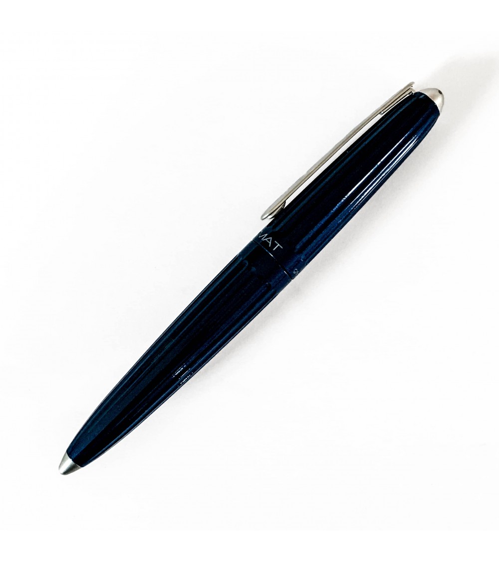 Stylo-plume Diplomat Aero Midnight Blue, plume en acier inoxydable, fabriqué en Allemagne