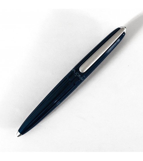 Stylo-plume Diplomat Aero Midnight Blue, plume en acier inoxydable, fabriqué en Allemagne
