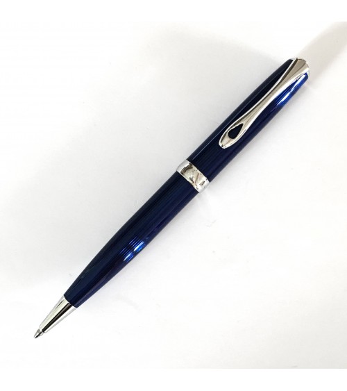Stylo-bille Diplomat Excellence A2 Skyline Blue Chrome, fabriqué en Allemagne