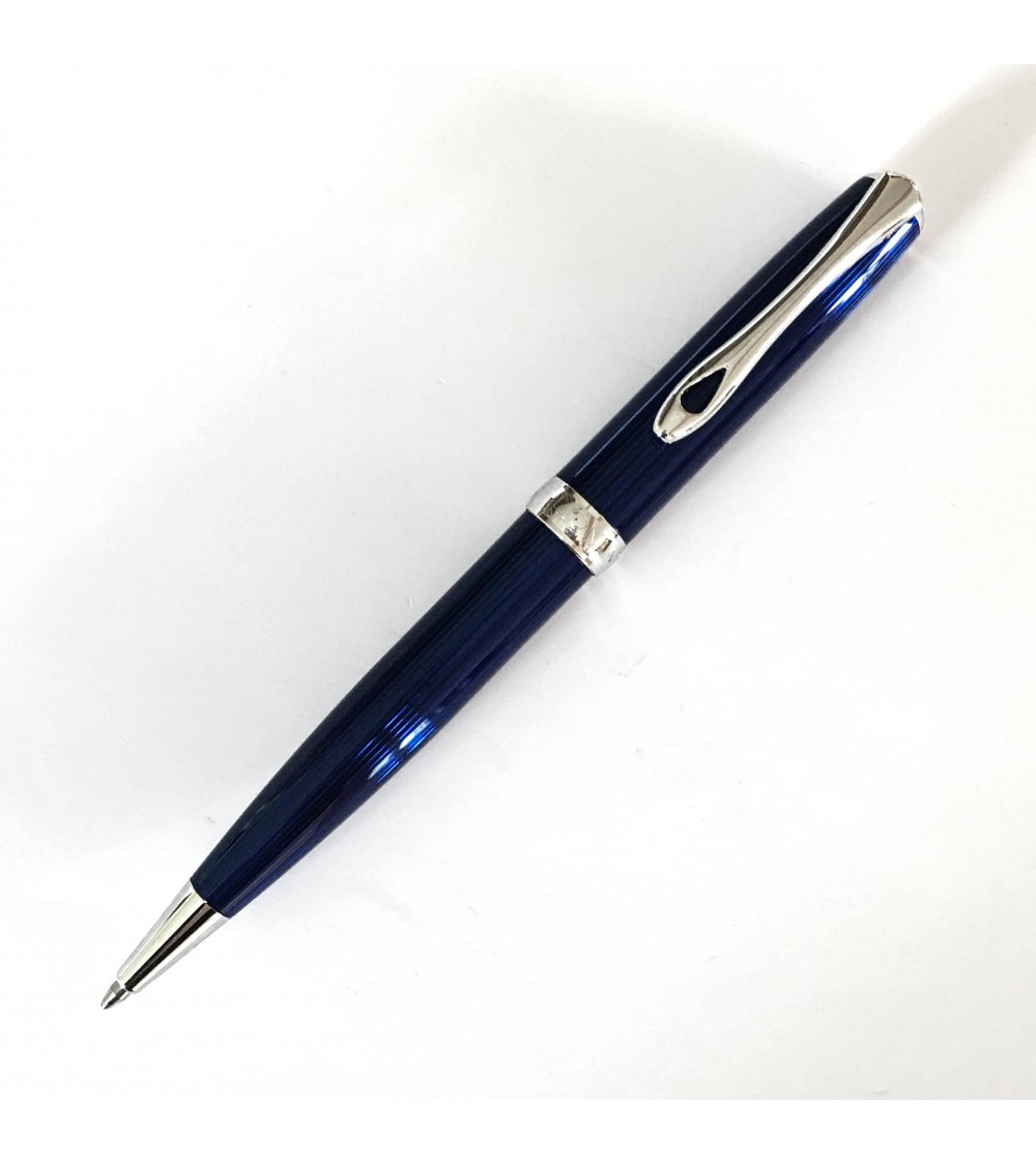 Stylo-bille Diplomat Excellence A2 Skyline Blue Chrome, fabriqué en Allemagne