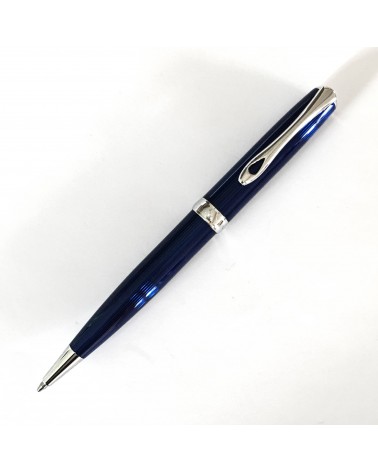 Stylo-bille Diplomat Excellence A2 Skyline Blue Chrome, fabriqué en Allemagne