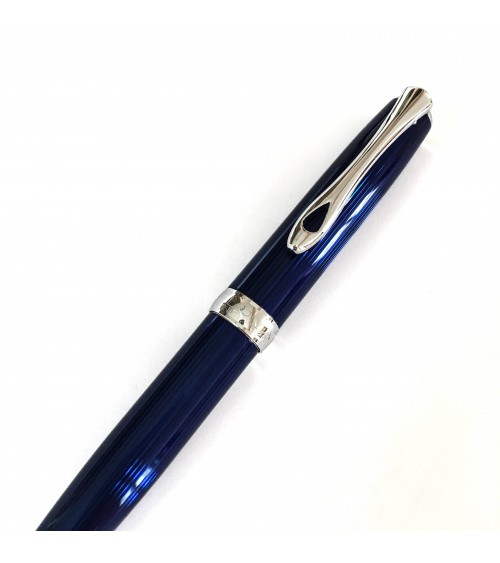Stylo-bille Diplomat Excellence A2 Skyline Blue Chrome, fabriqué en Allemagne
