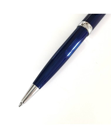 Stylo-bille Diplomat Excellence A2 Skyline Blue Chrome, fabriqué en Allemagne