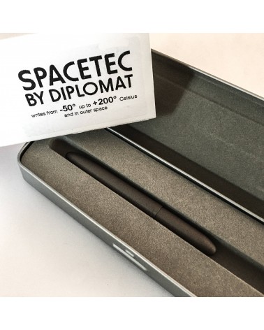 Stylo-bille Diplomat Spacetec Pocket Titanium, cartouche pressurisée