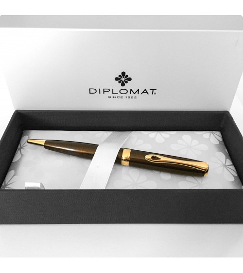 Stylo-bille Diplomat Excellence A2 Marrakesch doré, fabriqué en Allemagne