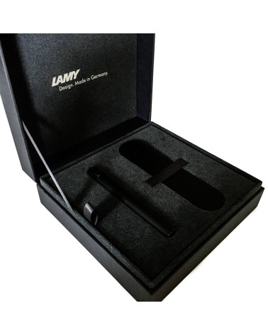 Stylo-plume Lamy Dialog cc Noir, bec or 14 carats largeur F ou extra F