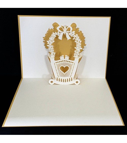 Carte pop-up Rifletto, Berceau, fabriquée en Allemagne