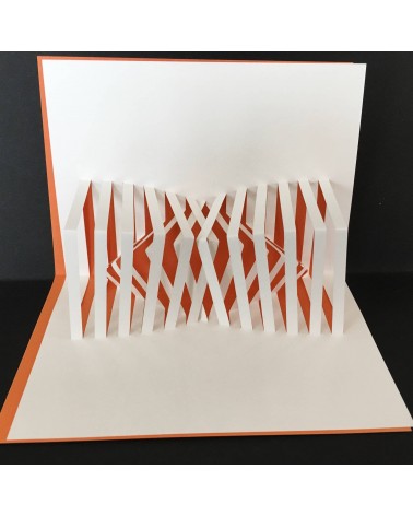 Carte pop-up Rifletto, Inverso orange, fabriquée en Allemagne