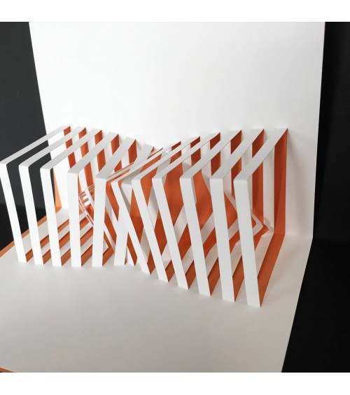 Carte pop-up Rifletto, Inverso orange, fabriquée en Allemagne