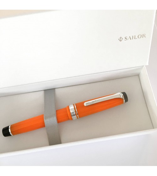 Stylo-plume Sailor PG Orange, bec or rhodié