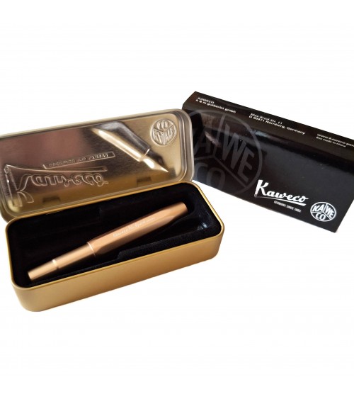 Stylo-plume Kaweco AL Sport Rosé Gold, bec acier.