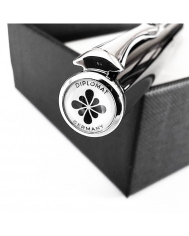 Stylo-bille Diplomat Esteem Noir Laqué, fabriqué en Allemagne