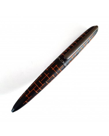 Stylo-plume Diplomat Elox Matrix Noir-Orange, fabriqué en Allemagne