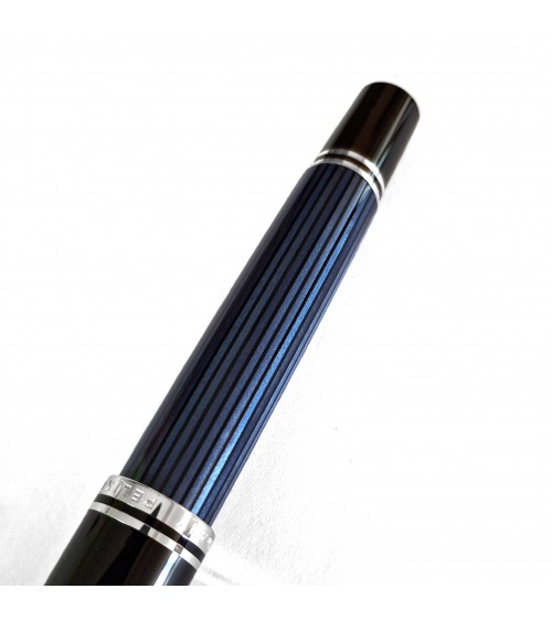 Stylo-plume à piston Pelikan Souverän 805 Black Blue, plume or 18 carats rhodié