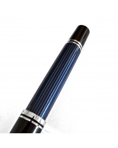 Stylo-plume à piston Pelikan Souverän 805 Black Blue, plume or 18 carats rhodié