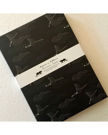 Coffret correspondance de Monsieur Papier: "Vol de nuit". L'Ecritoire design, lausanne.