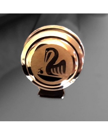 Stylo-plume à piston Pelikan Souverän 600 Red Black, plume bicolore or 14 carats rhodié