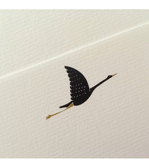 Entête sur le papier du coffret correspondance de Monsieur Papier: "Vol de nuit". L'Ecritoire design, lausanne.