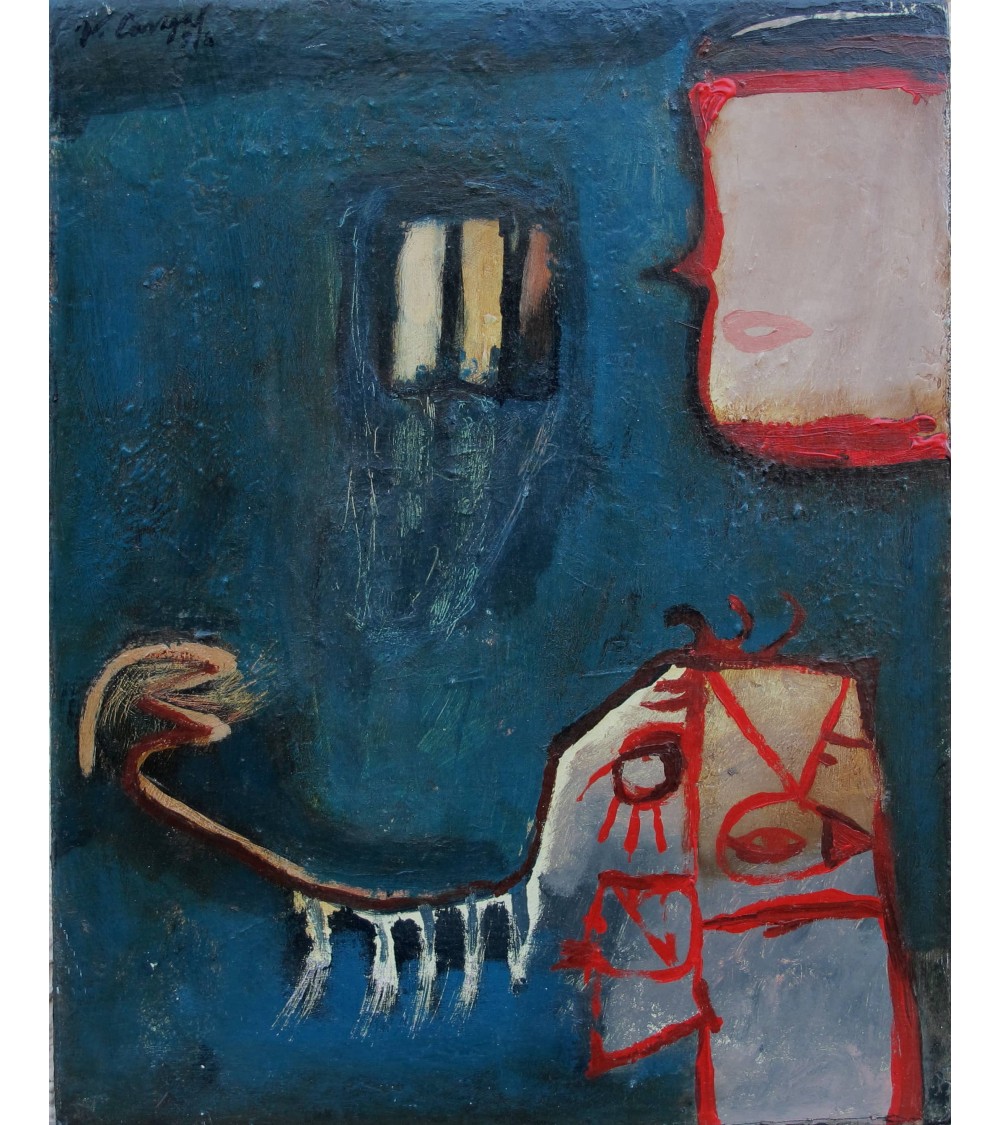 Tableau titré « Fenêtre », 1998, par le peintre cubain Vladimir Carvajal