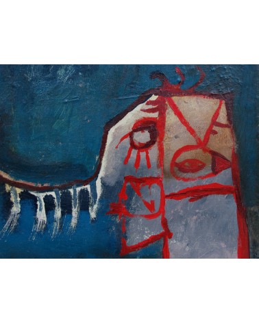 Tableau titré « Fenêtre », 1998, par le peintre cubain Vladimir Carvajal, détail