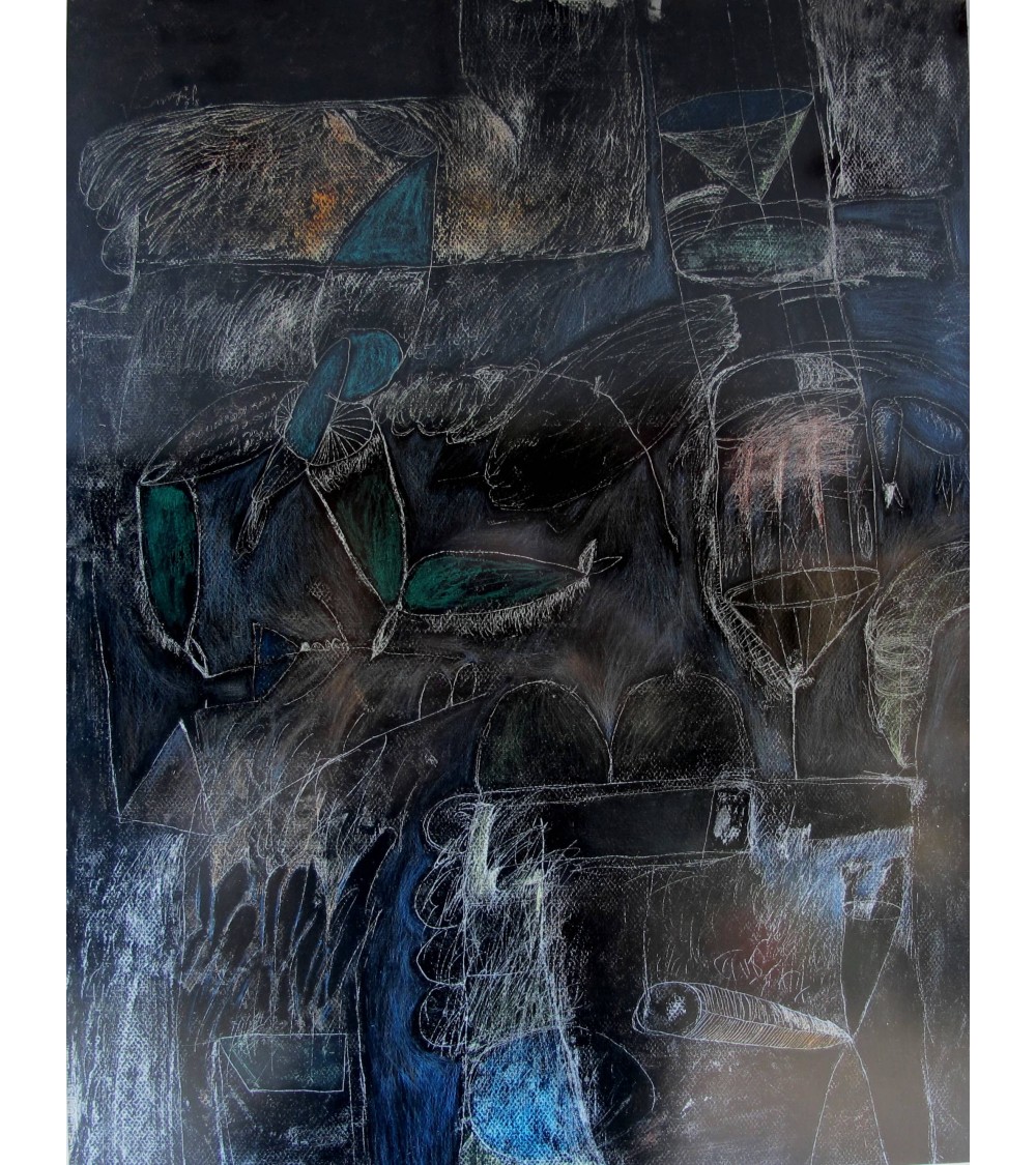 Tableau titré « Opera ciega », 1998, par le peintre cubain Vladimir Carvajal