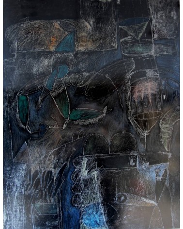 Tableau titré « Opera ciega », 1998, par le peintre cubain Vladimir Carvajal