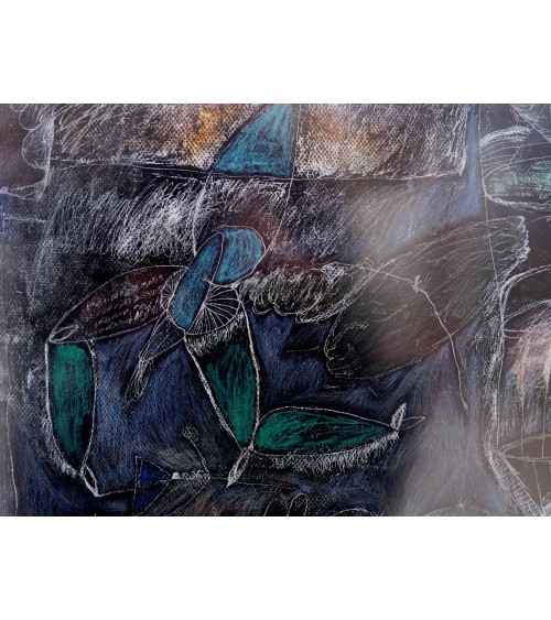 Tableau titré « Opera ciega », 1998, par le peintre cubain Vladimir Carvajal, détail