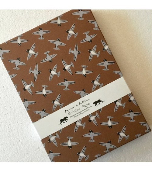 Coffret correspondance de Monsieur Papier: "Hirondeaux". L'Ecritoire design, lausanne.