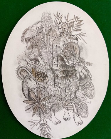 Tableau titré « Eden », 2019, par le peintre cubain Vladimir Carvajal