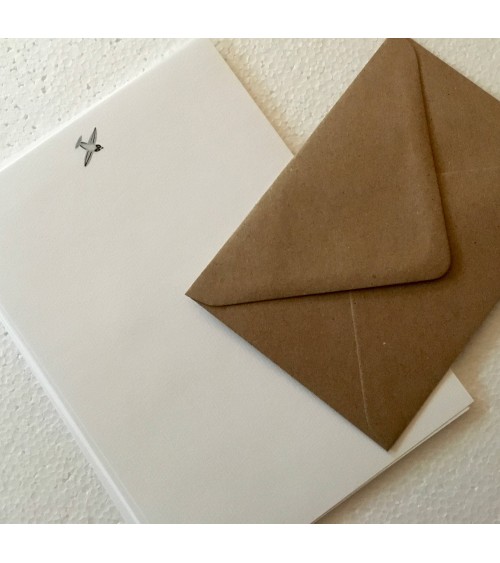 Coffret correspondance de Monsieur Papier: "Hirondeaux". L'Ecritoire design, lausanne.