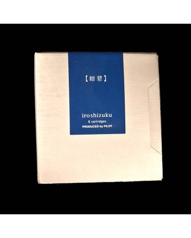 Cartouches Iroshizuku pour stylos-plume de la marque Pilot, Kon-Peki (bleu azur)
