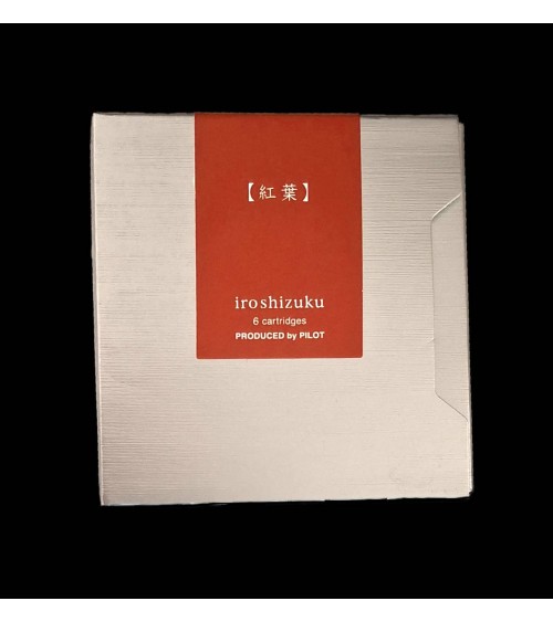 Cartouches Iroshizuku pour stylos-plume de la marque Pilot, Momiji (rose orange)