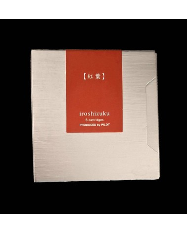 Cartouches Iroshizuku pour stylos-plume de la marque Pilot, Momiji (rose orange)