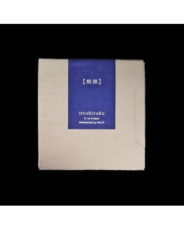 Cartouches Iroshizuku pour stylos-plume de la marque Pilot, Asa-Gao (bleu-roi)
