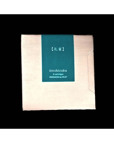 Cartouches Iroshizuku pour stylos-plume de la marque Pilot, Ku-Jaku (bleu turquoise)