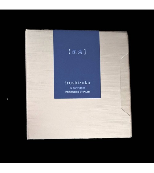 Cartouches Iroshizuku pour stylos-plume de la marque Pilot, Shin-Kai (bleu medium-gris)