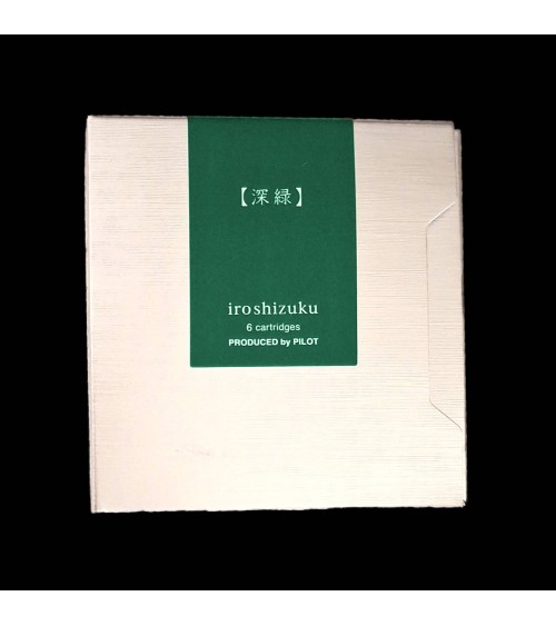 Cartouches Iroshizuku pour stylos-plume de la marque Pilot, Shin-Ryoku (vert forêt)