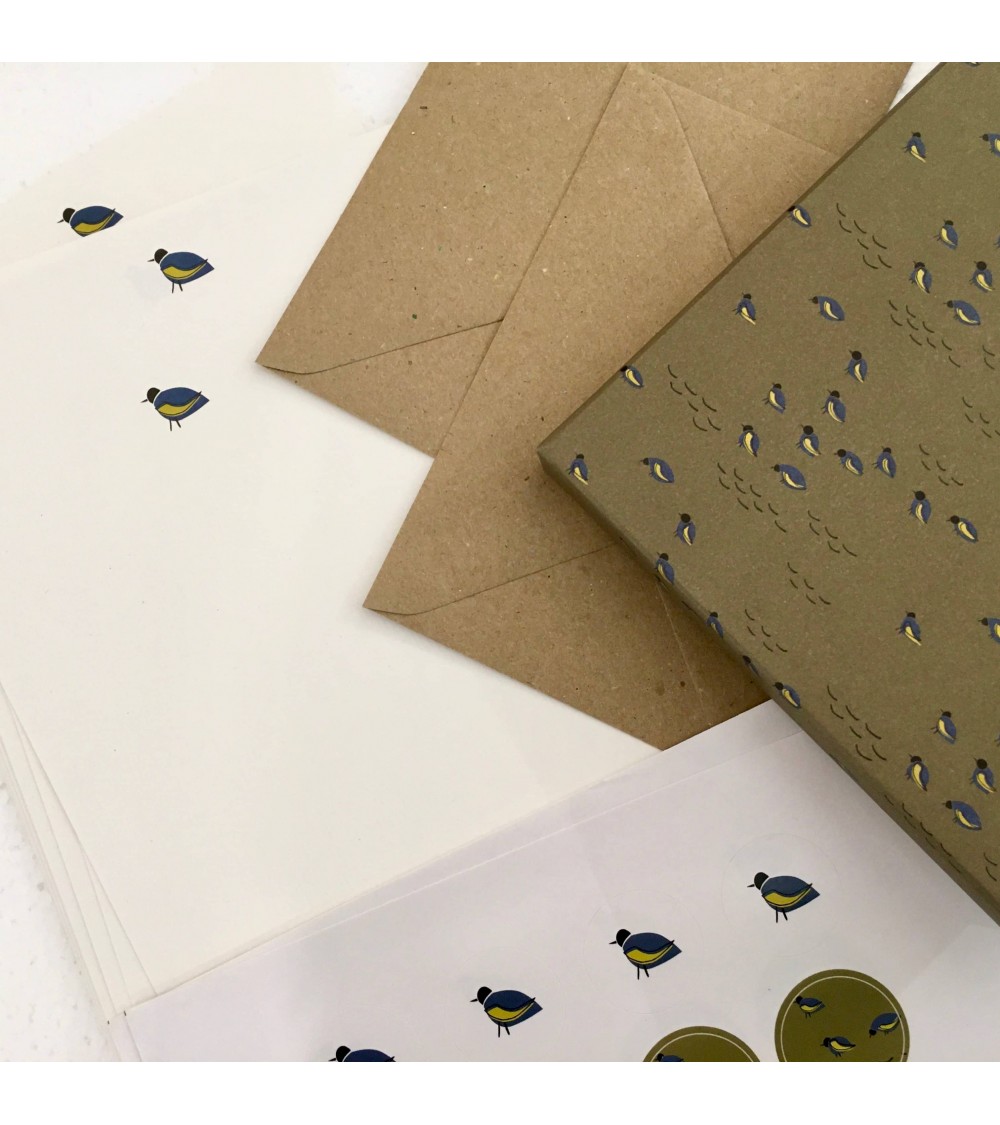 Coffret correspondance de Monsieur Papier: "Bécasseau". L'Ecritoire design, Lausanne.