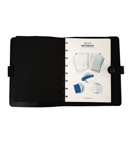 Protège-carnet cuir Filofax avec carnet Filofax à anneaux format A5