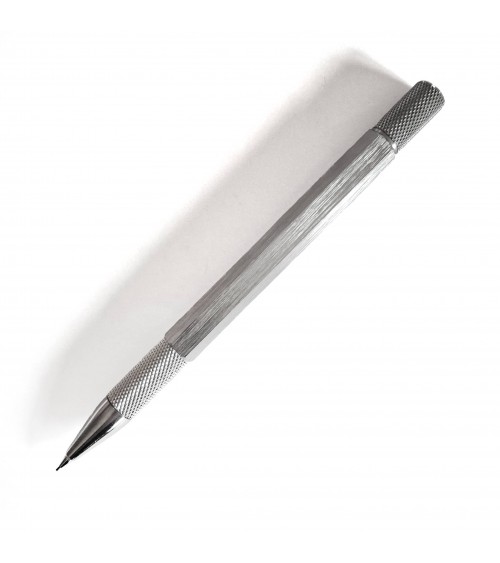 Porte-mine Loclen Tekno Hex Chrome, fabriqué en Italie