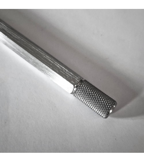 Porte-mine Loclen Tekno Hex Chrome, fabriqué en Italie