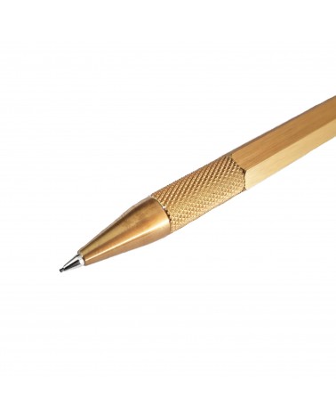 Porte-mine Loclen Tekno Hex Laiton, fabriqué en Italie