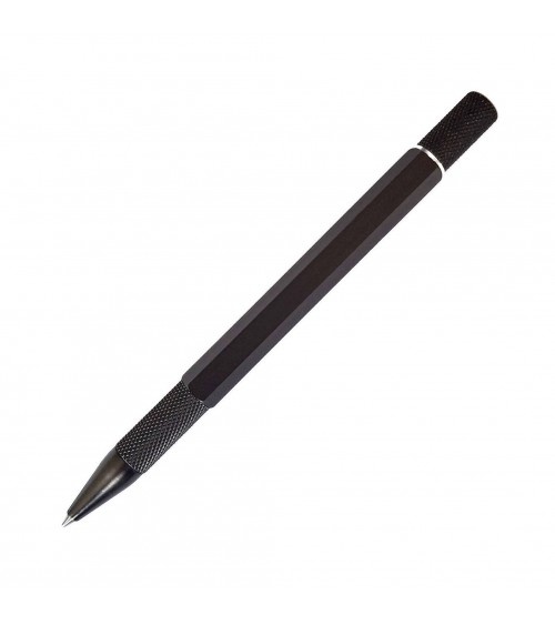 Stylo-bille Loclen Tekno Hex Black, fabriqué en Italie