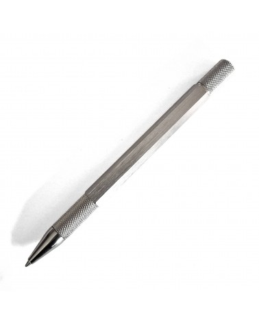 Stylo-bille Loclen Tekno Hex Chrome, fabriqué en Italie