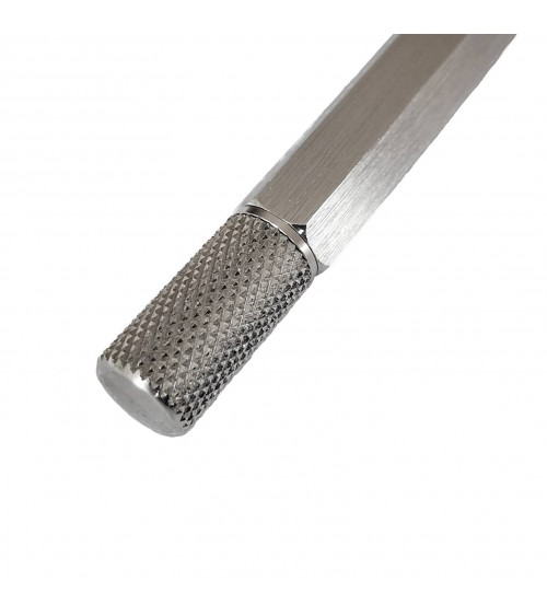 Stylo-bille Loclen Tekno Hex Chrome, fabriqué en Italie
